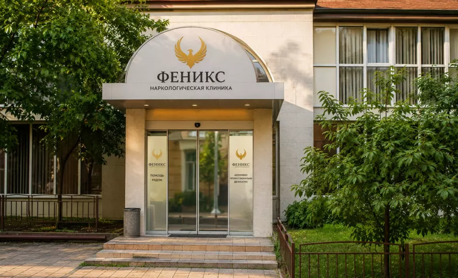 Вход в наркологическую клинику «Феникс» в Костроме